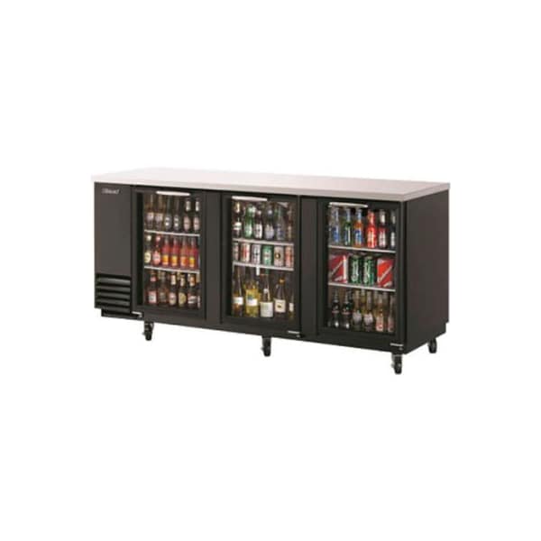 Turbo Air Turbo Air TBB-4SG Back Bar Cooler - 90-3/8"W x 27-1/4"D x 37-1/8"H TBB-4SG - main